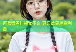 何茗哲黑料揭秘平台 真实信息速查利器