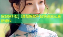 倪妮黑料奶门真相揭秘平台快速查证最新爆料
