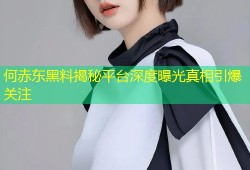 何赤东黑料揭秘平台深度曝光真相引爆关注