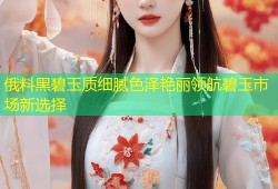 俄料黑碧玉质细腻色泽艳丽领航碧玉市场新选择