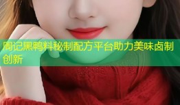 周记黑鸭料秘制配方平台助力美味卤制创新