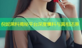 倪妮黑料揭秘平台深度爆料与真相还原