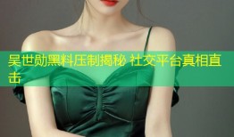 吴世勋黑料压制揭秘 社交平台真相直击