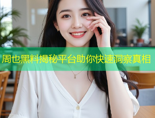 周也黑料揭秘平台助你快速洞察真相