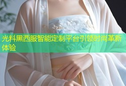 光料黑西服智能定制平台引领时尚革新体验