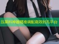 压黑料神器精准调配高效封孔平台