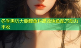 冬季黑坑大棚鲤鱼料高效诱鱼配方助力丰收