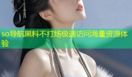so导航黑料不打炀极速访问海量资源体验