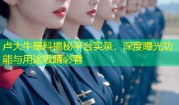 卢大牛黑料揭秘平台实录，深度曝光功能与用途吸睛必看