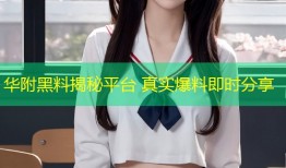 华附黑料揭秘平台 真实爆料即时分享