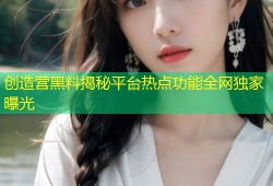 创造营黑料揭秘平台热点功能全网独家曝光