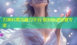 刃黑料高效磨刀平台 锐利快速修复专家