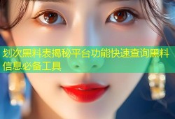 划次黑料表揭秘平台功能快速查询黑料信息必备工具