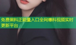 免费黑料正能量入口全网爆料视频实时更新平台
