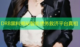 DRB黑料揭秘智能债务救济平台真相