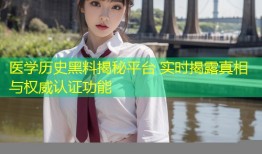 医学历史黑料揭秘平台 实时揭露真相与权威认证功能