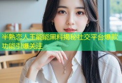 半熟恋人王能能黑料揭秘社交平台爆款功能引爆关注