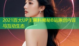2021百大UP主黑料揭秘B站原创内容与互动生态