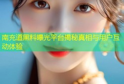 南充道黑料曝光平台揭秘真相与用户互动体验