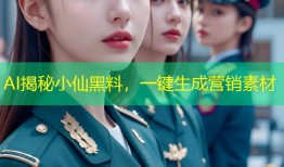 AI揭秘小仙黑料，一键生成营销素材