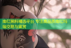 南红黑料精选平台 专注高品质南红玛瑙交易与鉴赏