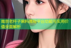 南京老杆子黑料揭秘平台功能与实用价值全面解析