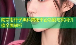 南京老杆子黑料揭秘平台功能与实用价值全面解析