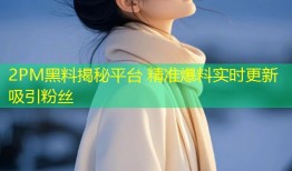 2PM黑料揭秘平台 精准爆料实时更新吸引粉丝