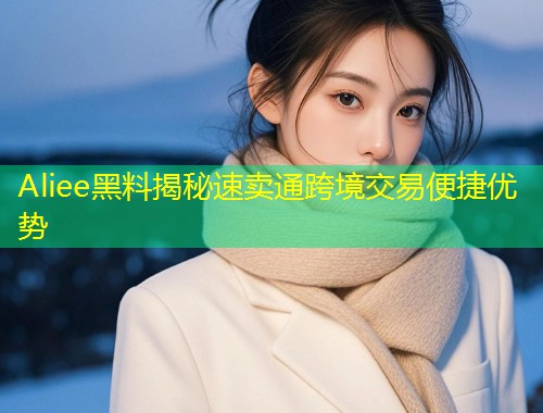 Aliee黑料揭秘速卖通跨境交易便捷优势