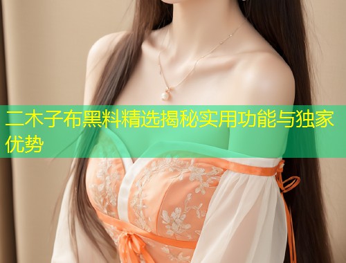 二木子布黑料精选揭秘实用功能与独家优势