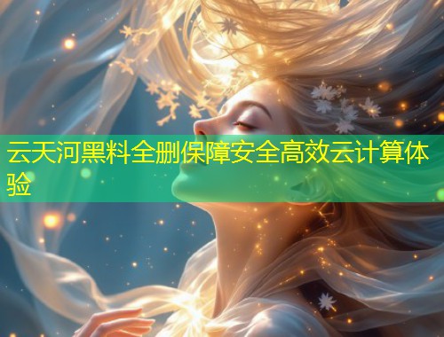 云天河黑料全删保障安全高效云计算体验