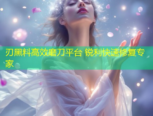 刃黑料高效磨刀平台 锐利快速修复专家